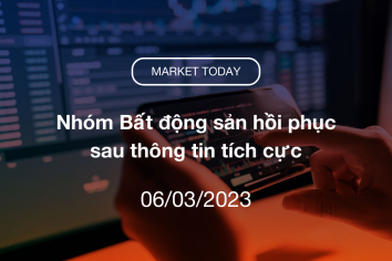 Market Today 06/03/2023: Nhóm Bất động sản hồi phục sau thông tin tích cực