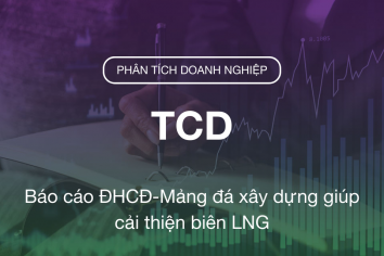 TCD: Báo cáo ĐHCĐ-Mảng đá xây dựng giúp cải thiện biên LNG