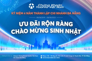 Mừng kỷ niệm 4 năm ngày thành lập Yuanta Việt Nam Chi nhánh Đà Nẵng – 08/08/2023