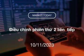 Market Today 10/11/2023: Điều chỉnh phiên thứ 2 liên  tiếp