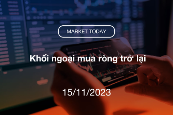 Market Today 15/11/2023: Khối ngoại mua ròng trở lại