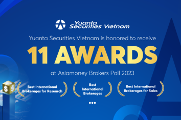 Yuanta Securities Vietnam is honored to receive 11 awards at Asiamoney Brokers Poll 2023