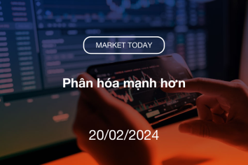 Market Today 20/02/2024: Phân hóa mạnh hơn