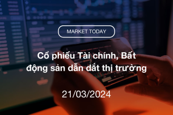 Market Today 21/03/2024: Cổ phiếu Tài chính, Bất động sản dẫn dắt thị trường