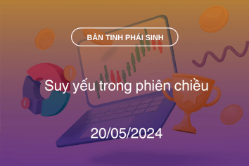 Bản tin phái sinh 20/05/2024: Suy yếu trong phiên chiều