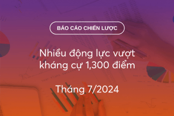 BCCL Tháng 7/2024: Nhiều động lực vượt kháng cự 1,300 điểm