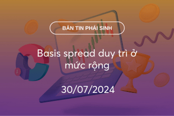 Bản tin phái sinh 30/07/2024: Basis spread duy trì ở mức rộng