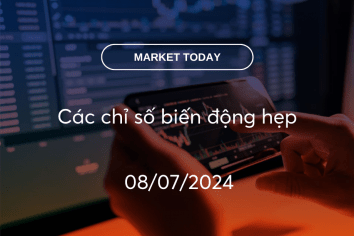 Market Today 08/07/2024: Các chỉ số biến động hẹp