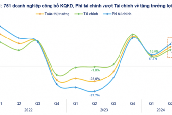 Cập nhật lợi nhuận quý 2/2024: Nhóm phi tài chính bất ngờ trỗi dậy tăng 33%