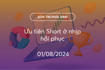 Bản tin phái sinh 01/08/2024: Ưu tiên Short ở nhịp hồi phục