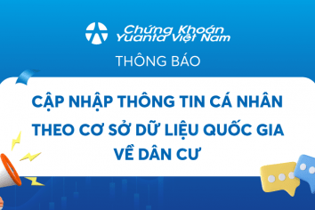 Thông báo cập nhật thông tin cá nhân theo Cơ sở dữ liệu quốc gia về dân cư