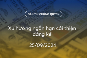 Bản tin chứng quyền 25/09/2024: Xu hướng ngắn hạn cải thiện đáng kể