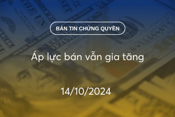 Bản tin chứng quyền 14/10/2024: Áp lực bán vẫn gia tăng