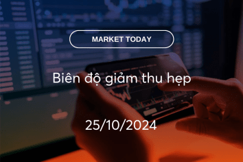 Market Today 25/10/2024: Biên độ giảm thu hẹp