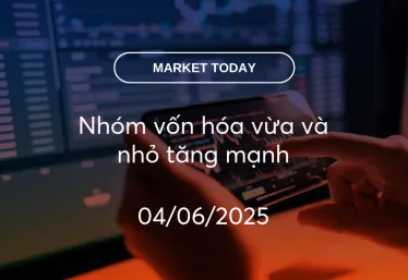 Market Today 04/06/2025: Nhóm vốn hóa vừa và nhỏ tăng mạnh