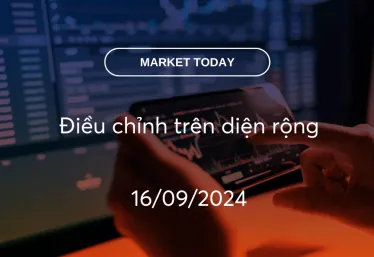 Market Today 16/09/2024: Điều chỉnh trên diện rộng